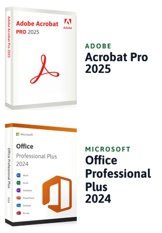 Microsoft Office 2024 Professional Plus + Adobe Acrobat Pro 2025