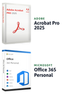 Microsoft 365 Personal + Adobe Acrobat Pro 2025 | Windows & macOS