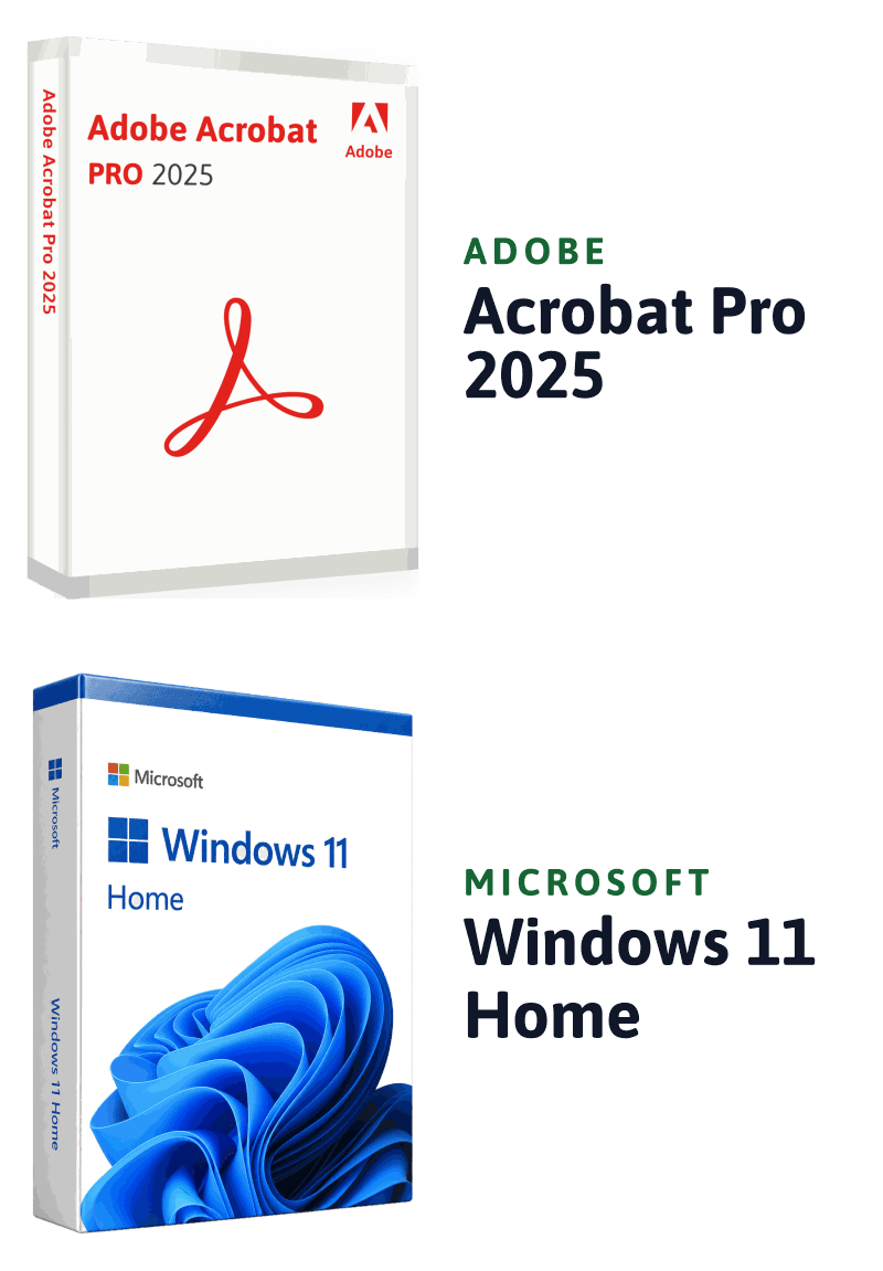 Microsoft Windows 11 Home + Adobe Acrobat Pro 2025