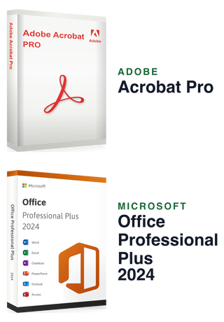 Microsoft Office 2024 Professional Plus + Adobe Acrobat Pro