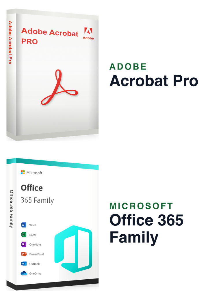 Microsoft 365 Family + Adobe Acrobat Pro