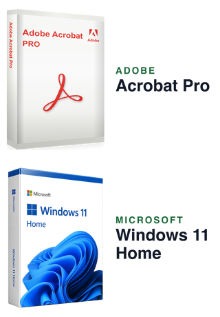 Microsoft Windows 11 Home + Adobe Acrobat Pro