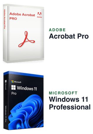 Microsoft Windows 11 Professional + Adobe Acrobat Pro