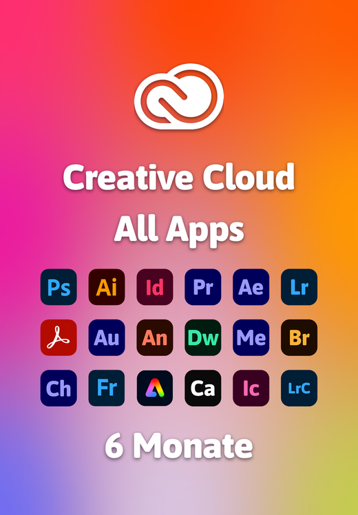 Adobe Creative Cloud All Apps | 6 Monate