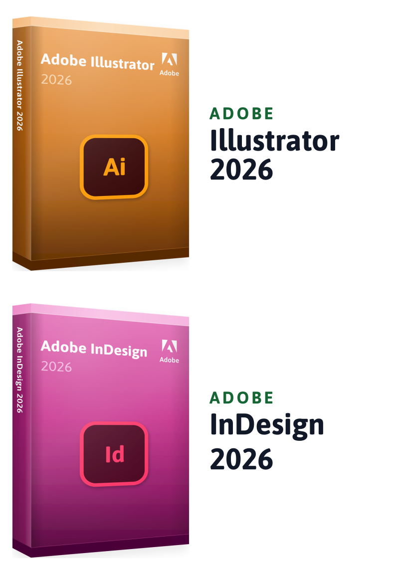 Adobe Illustrator 2026 + Adobe InDesign 2026