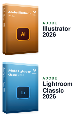 Adobe Illustrator 2026 + Lightroom Classic 2026