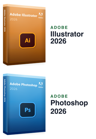 Adobe Illustrator 2026 + Photoshop 2026