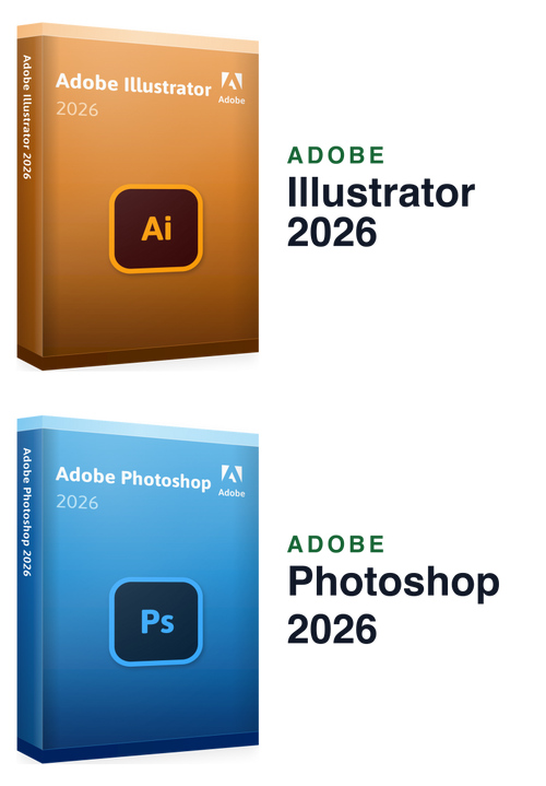Adobe Illustrator 2026 + Photoshop 2026
