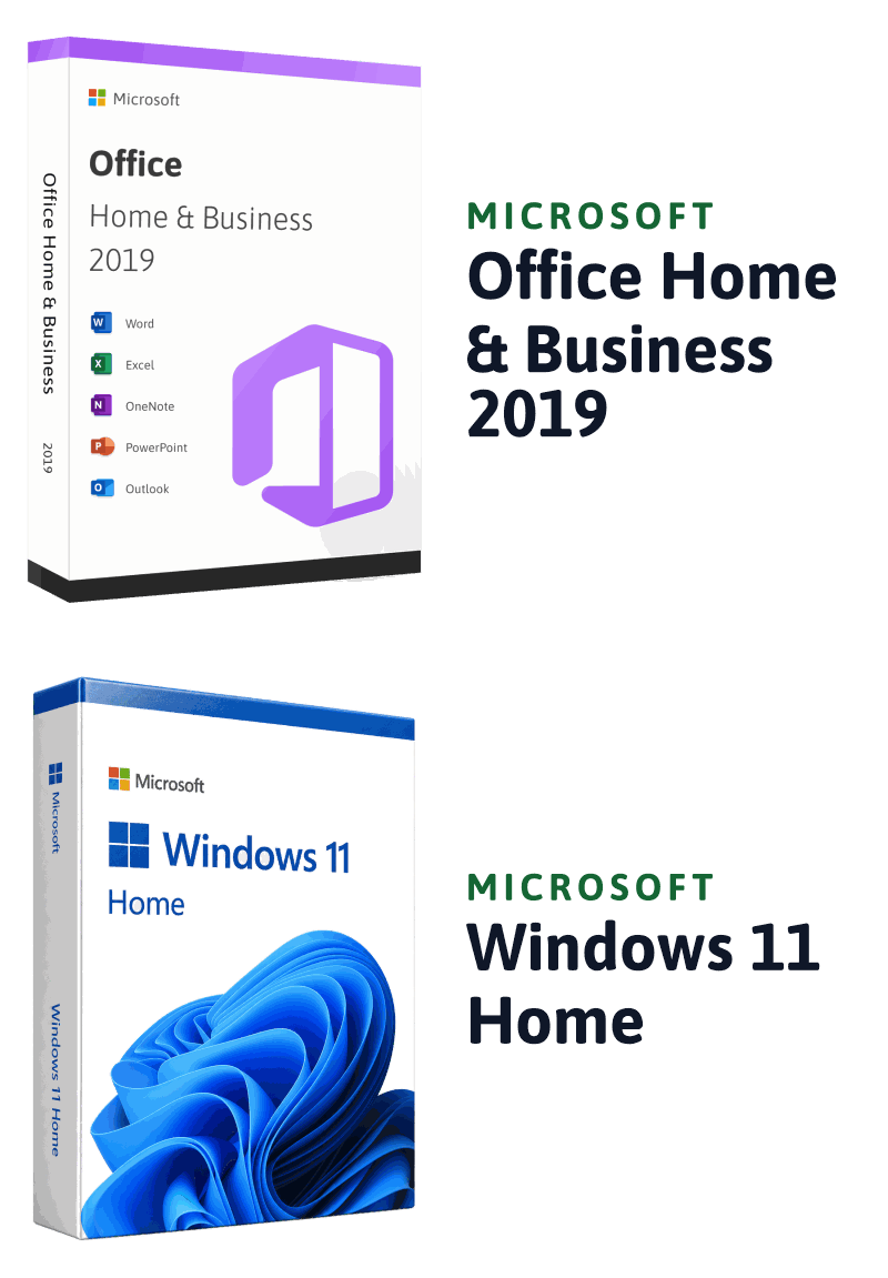 Microsoft Windows 11 Home + Microsoft Office 2019 Home & Business