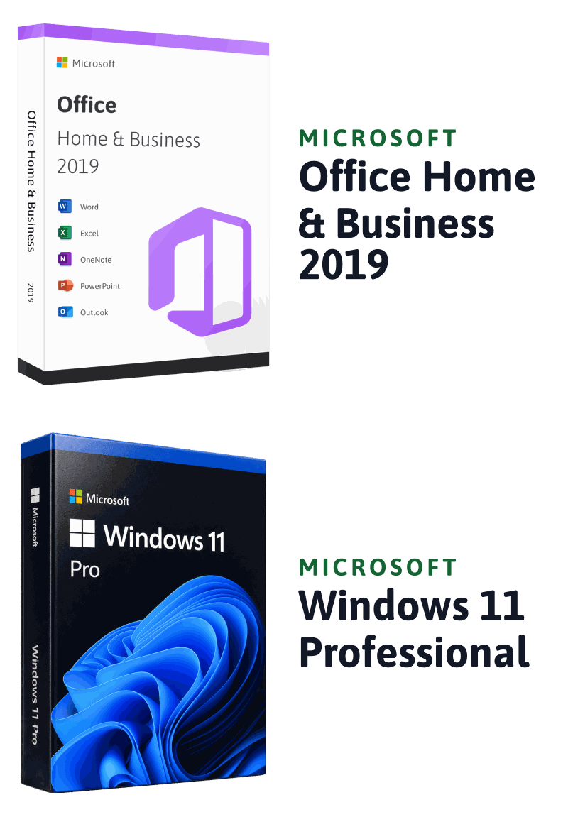 Microsoft Windows 11 Professional + Microsoft Office 2019 Home & Business