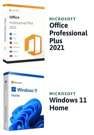 Microsoft Windows 11 Home + Microsoft Office 2021 Professional Plus