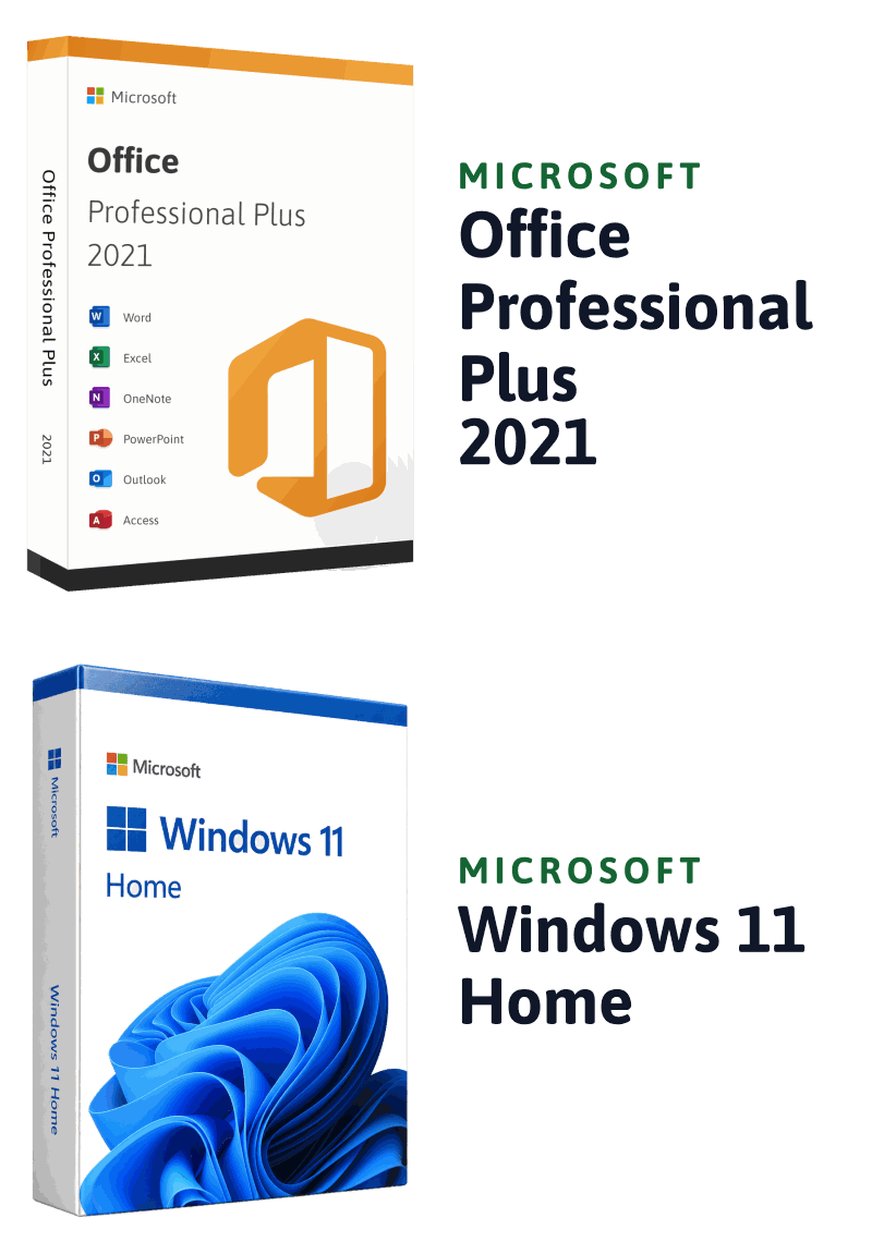 Microsoft Windows 11 Home + Microsoft Office 2021 Professional Plus