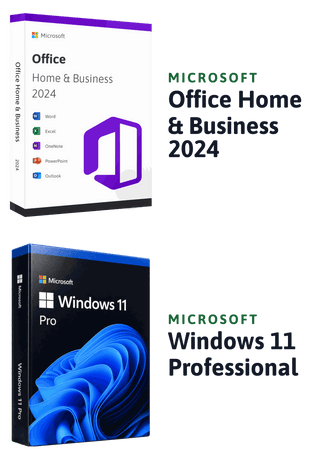 Microsoft Windows 11 Professional + Microsoft Office 2024 Home & Business