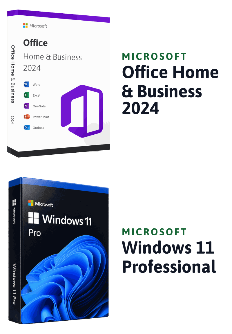 Microsoft Windows 11 Professional + Microsoft Office 2024 Home & Business