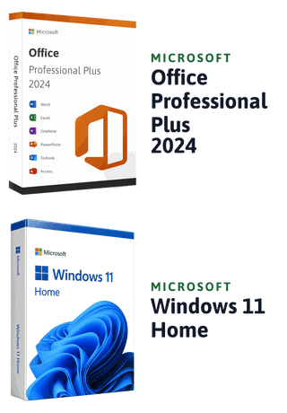 Microsoft Windows 11 Home + Microsoft Office 2024 Professional Plus