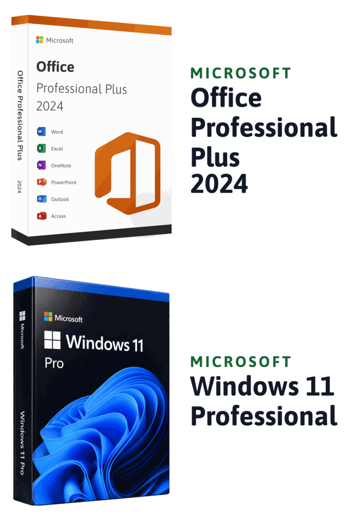 Microsoft Windows 11 Professional + Microsoft Office 2024 Professional Plus