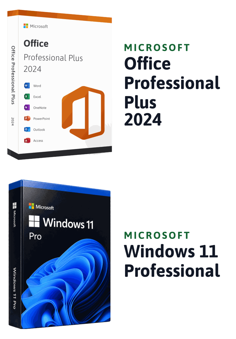 Microsoft Windows 11 Professional + Microsoft Office 2024 Professional Plus