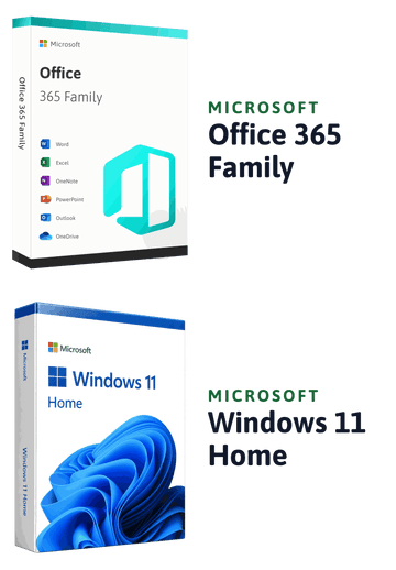 Microsoft Windows 11 Home + Microsoft Office 365 Family
