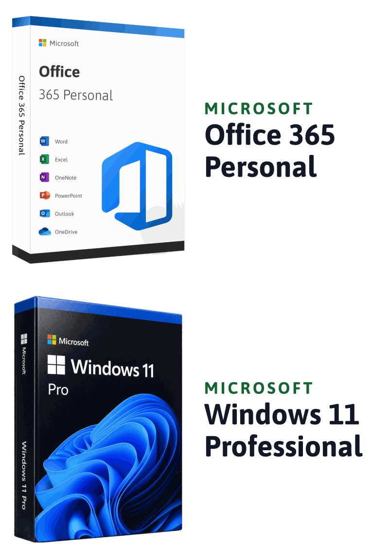 Microsoft Windows 11 Professional + Microsoft Office 365 Personal